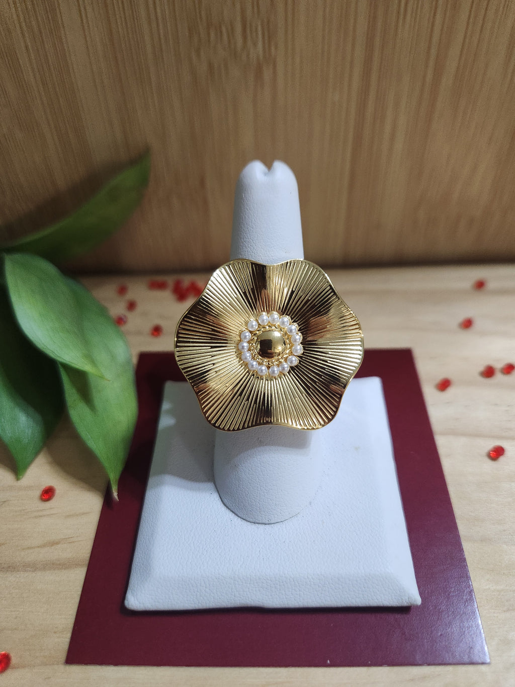 Sortija Flor Dorada