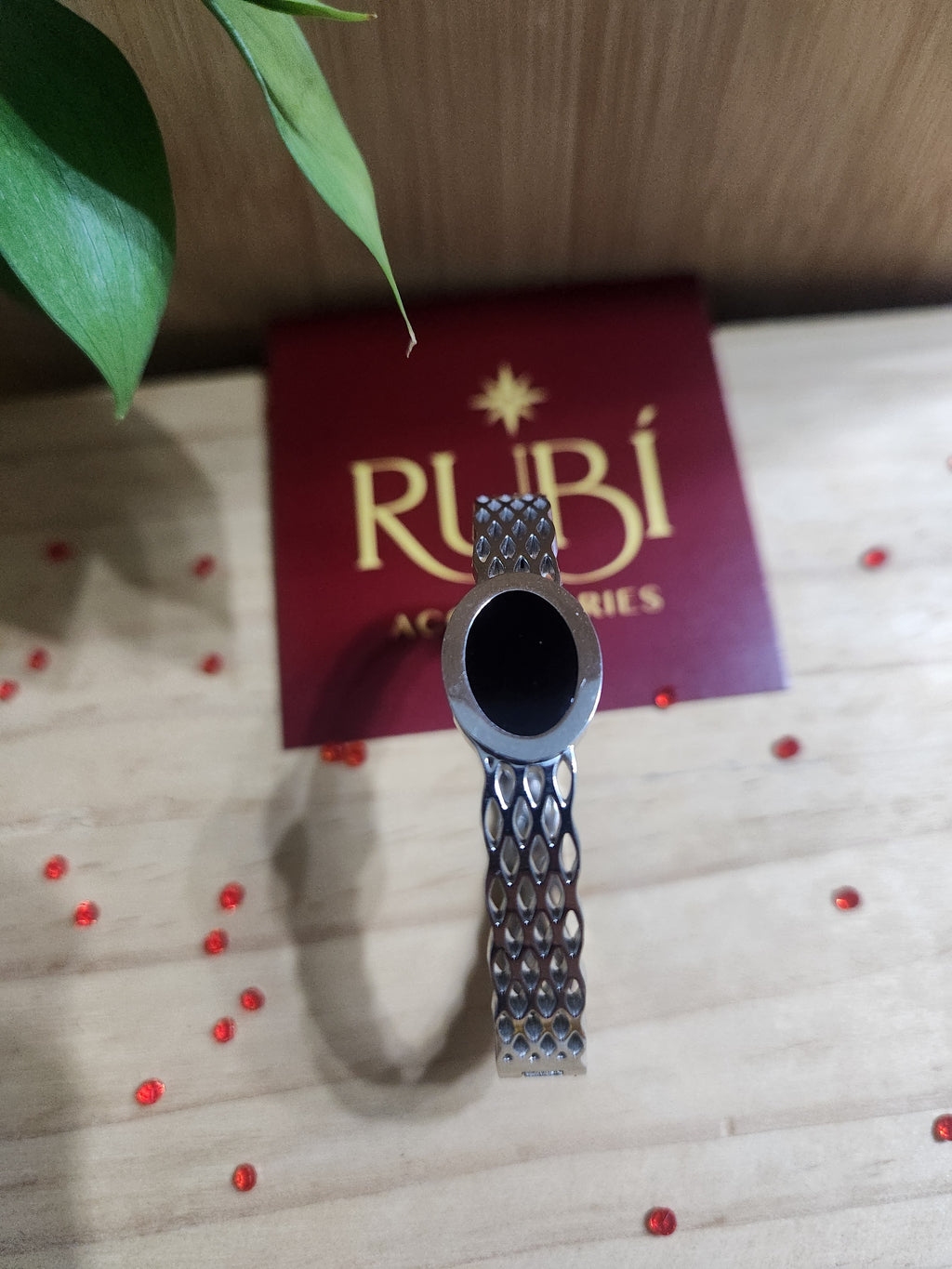 Silver Black Brasalete